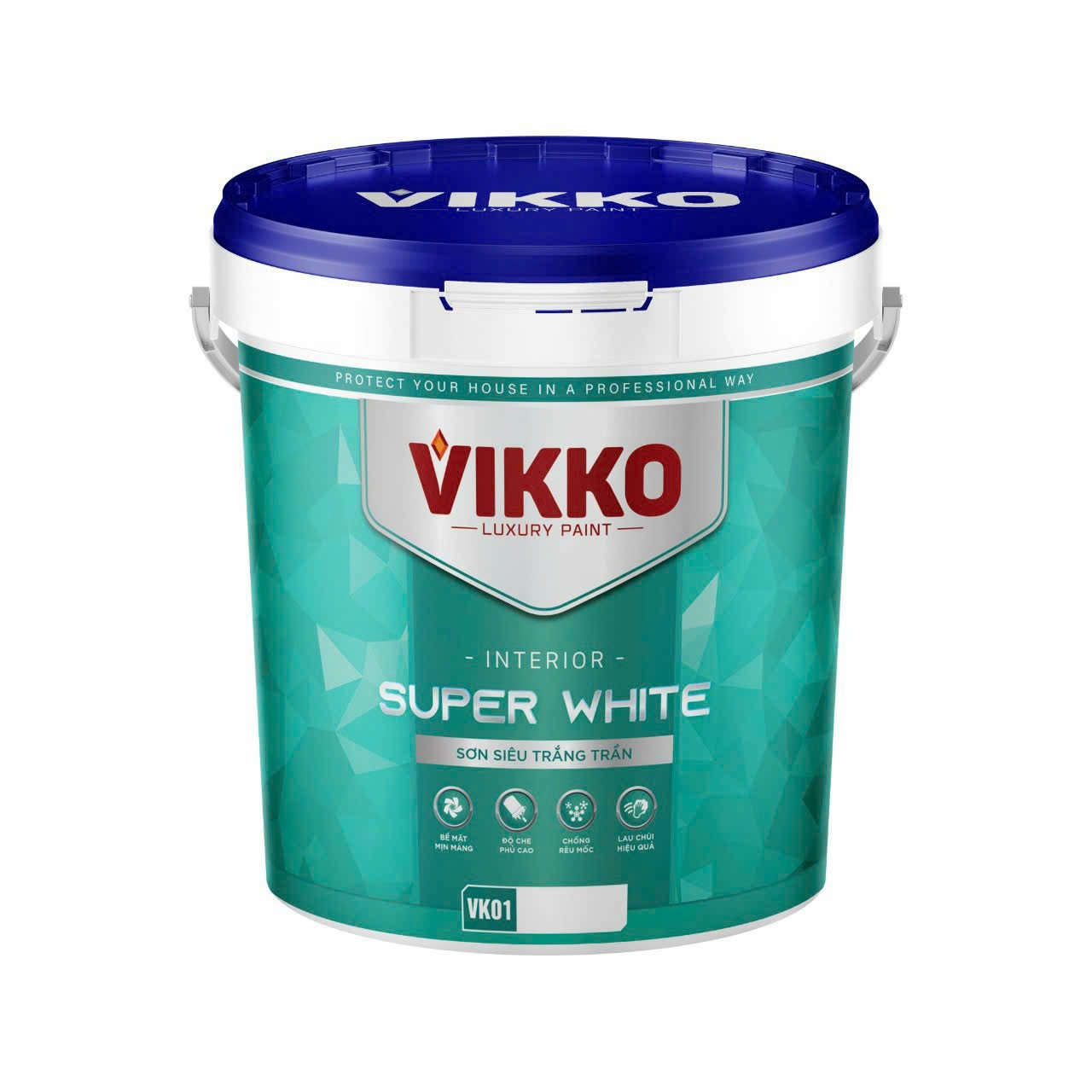 Sơn siêu trắng trần Vikko